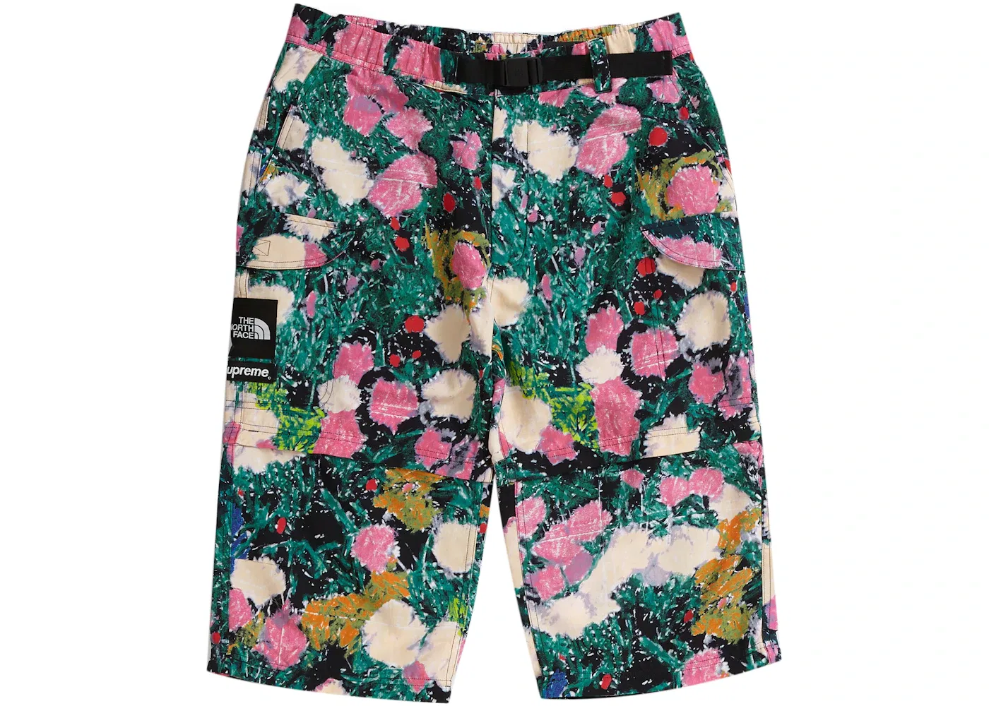 Мужские штаны с принтом Supreme The North Face Trekking Zip-Off Belted Pant, Flowers — фото 3