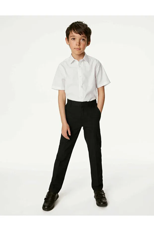 Детские брюки для девочек прямого кроя Regular fit school pants Marks & Spencer, Black