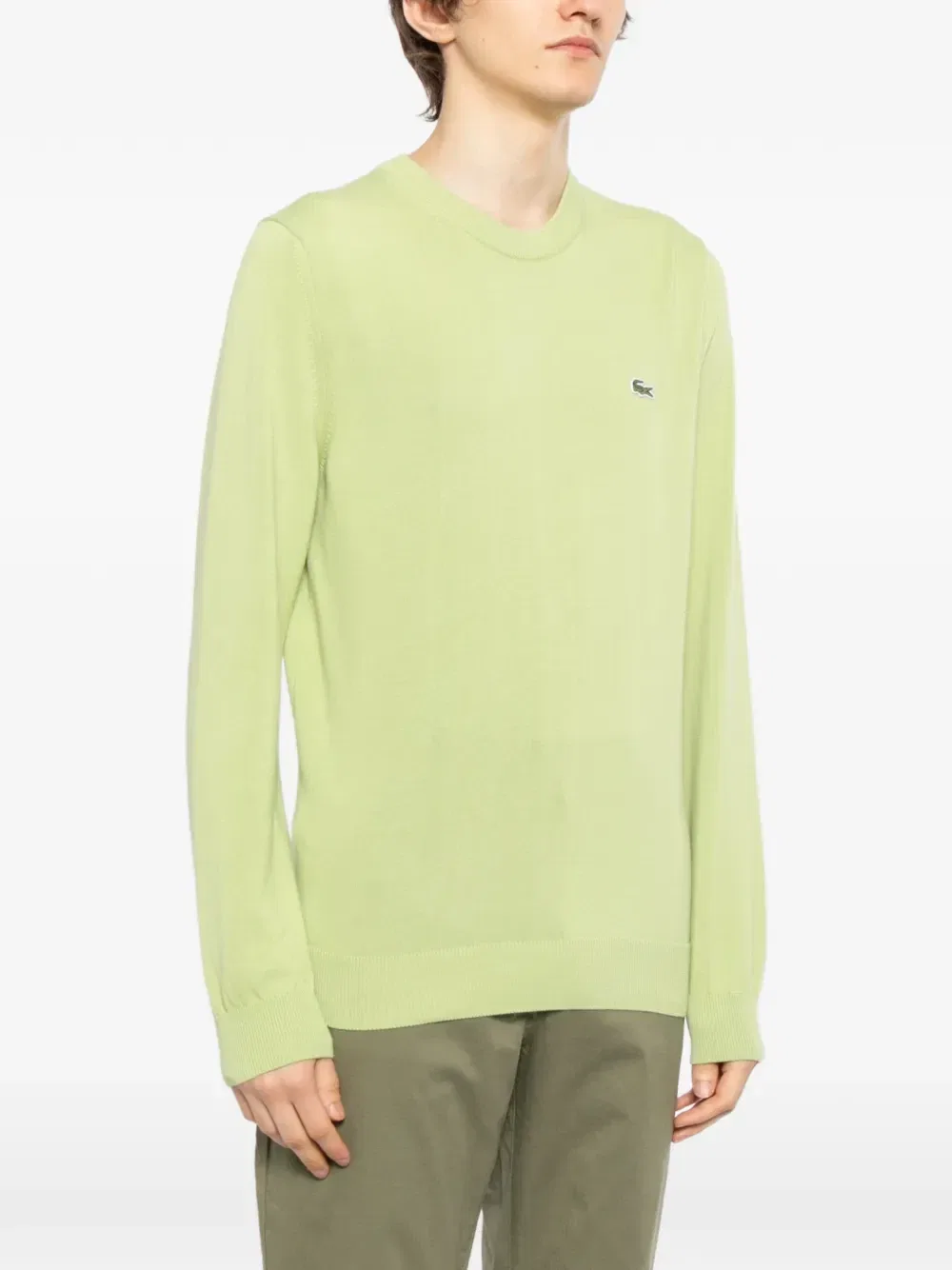 Свитер Monochrome Lacoste, зеленый — фото 3
