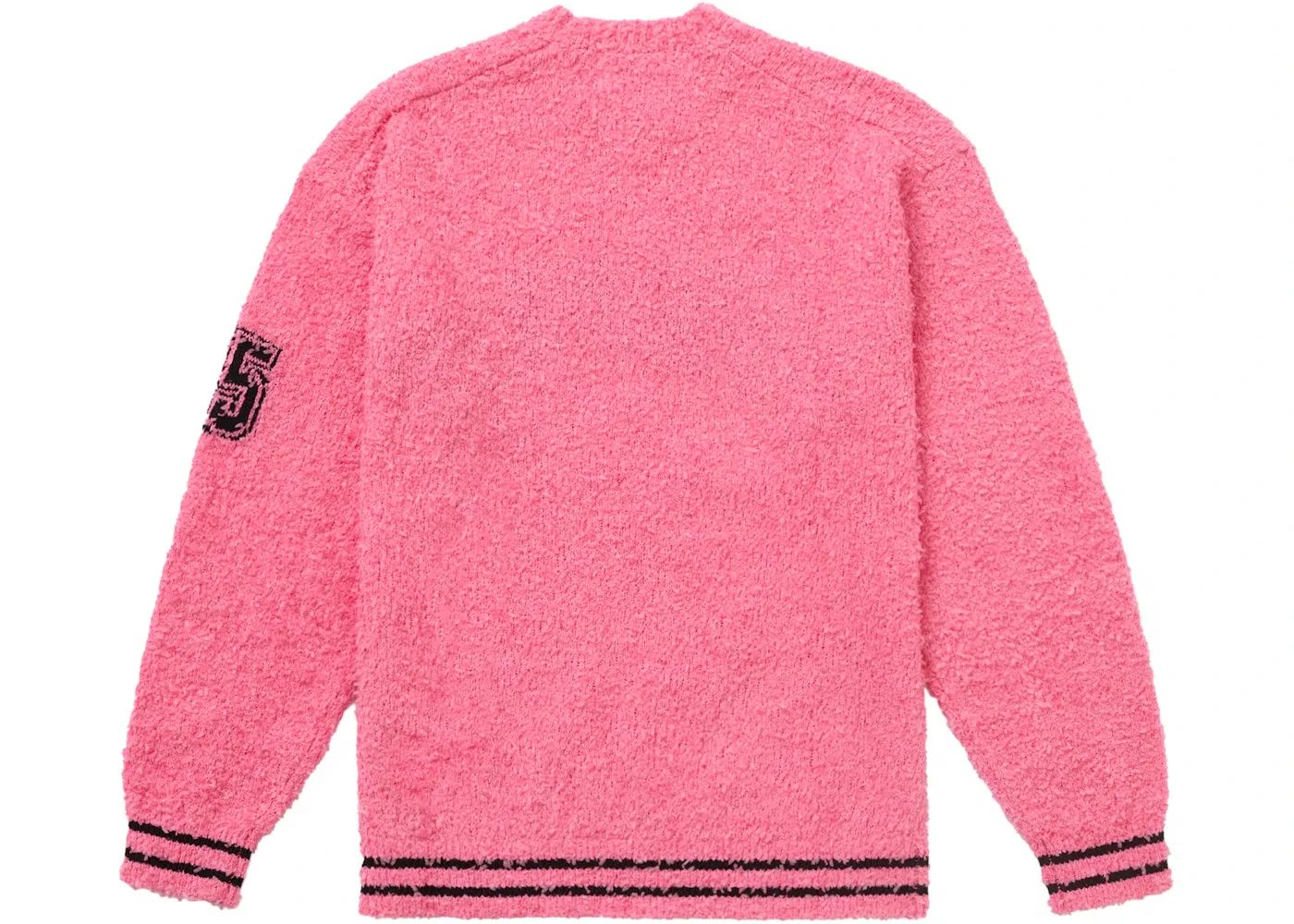 Мужской свитер с текстурой Supreme, Pink — фото 2
