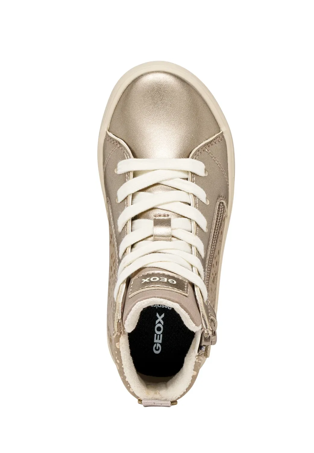 Basket montante enfant Junior à Lacets Gisli - высокие кроссовки Geox, Beige Sombre — фото 3