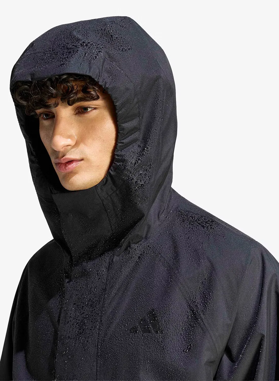 Куртка дождевая с технологией Climaproof Adidas, черный — фото 3