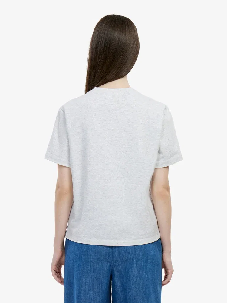 Футболка LACOSTE Big Croc, Gray Antique Silver — фото 3