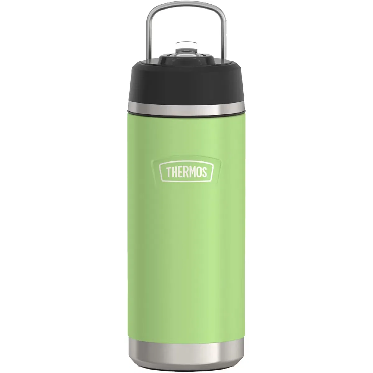 Детская бутылка для воды 530 мл из нержавеющей стали с трубочкой Icon Thermos, Lime