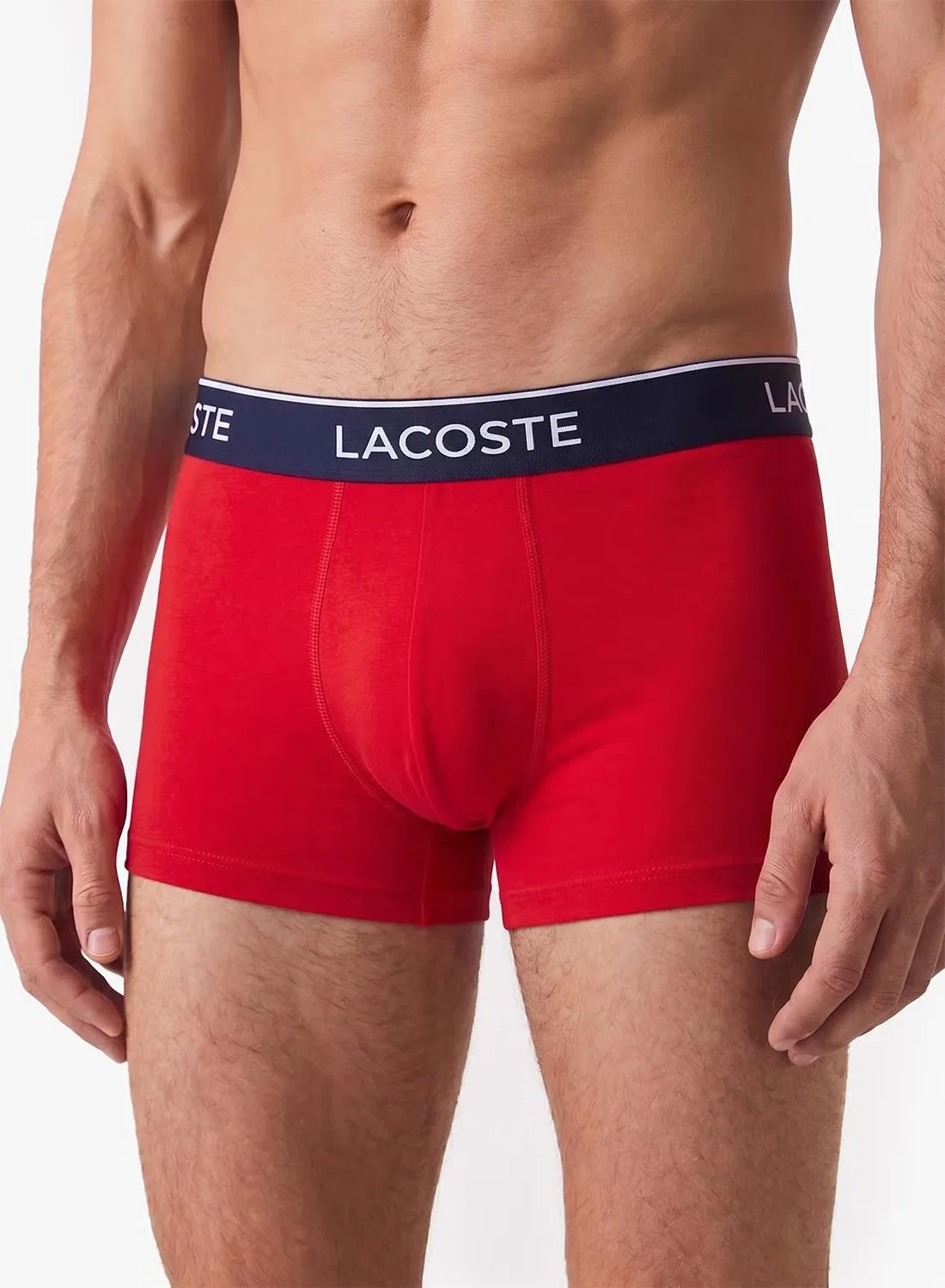 Трусы-боксеры с принтом крокодилов, комплект из 3 штук, Lacoste, белый — фото 3