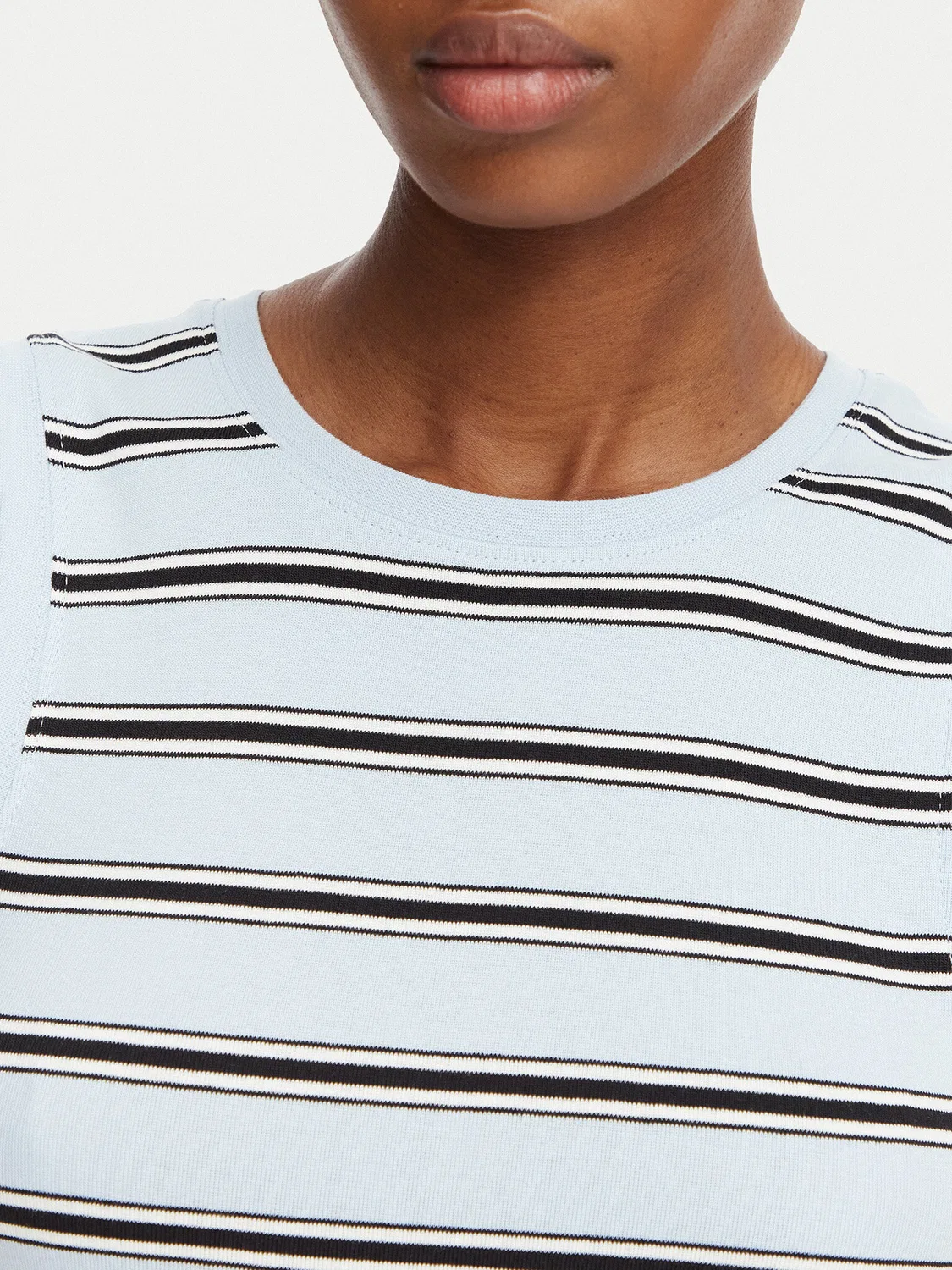 Женский топ облегающего кроя Multistripe Tommy Hilfiger, синий — фото 4