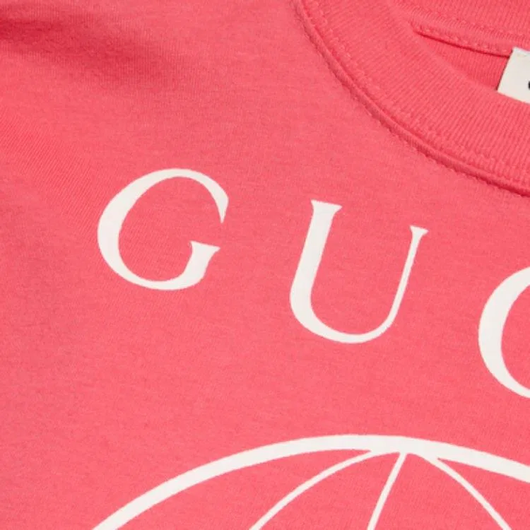 Детская футболка с круглым вырезом Pink GUCCI — фото 3