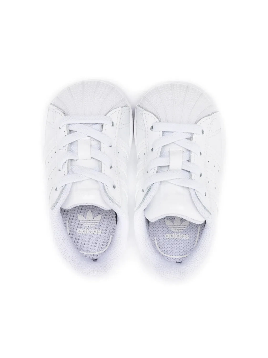 Кожаные кроссовки Superstar низкие Adidas, белый — фото 3