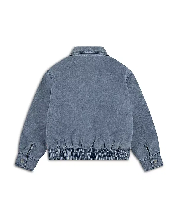 Детская джинсовая куртка для девочек с воротником Levi's, Desert Sky — фото 2