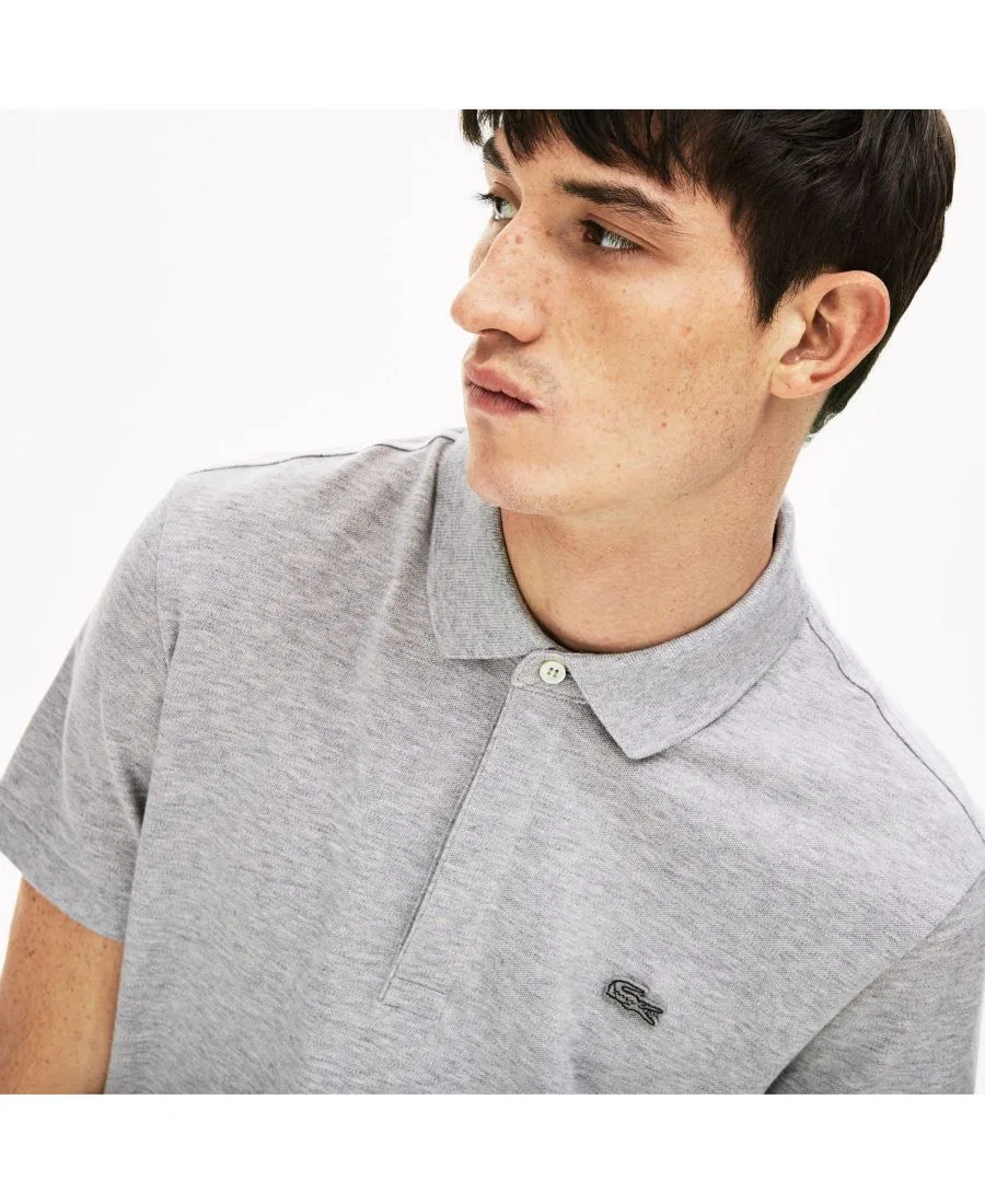 Поло из хлопка с эластаном Paris Polo Shirt Lacoste, Silver Chine — фото 2