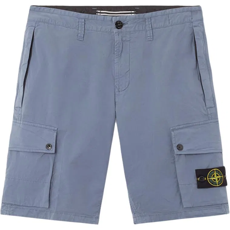 Мужские шорты карго с функциональными карманами STONE ISLAND, Avio Blue