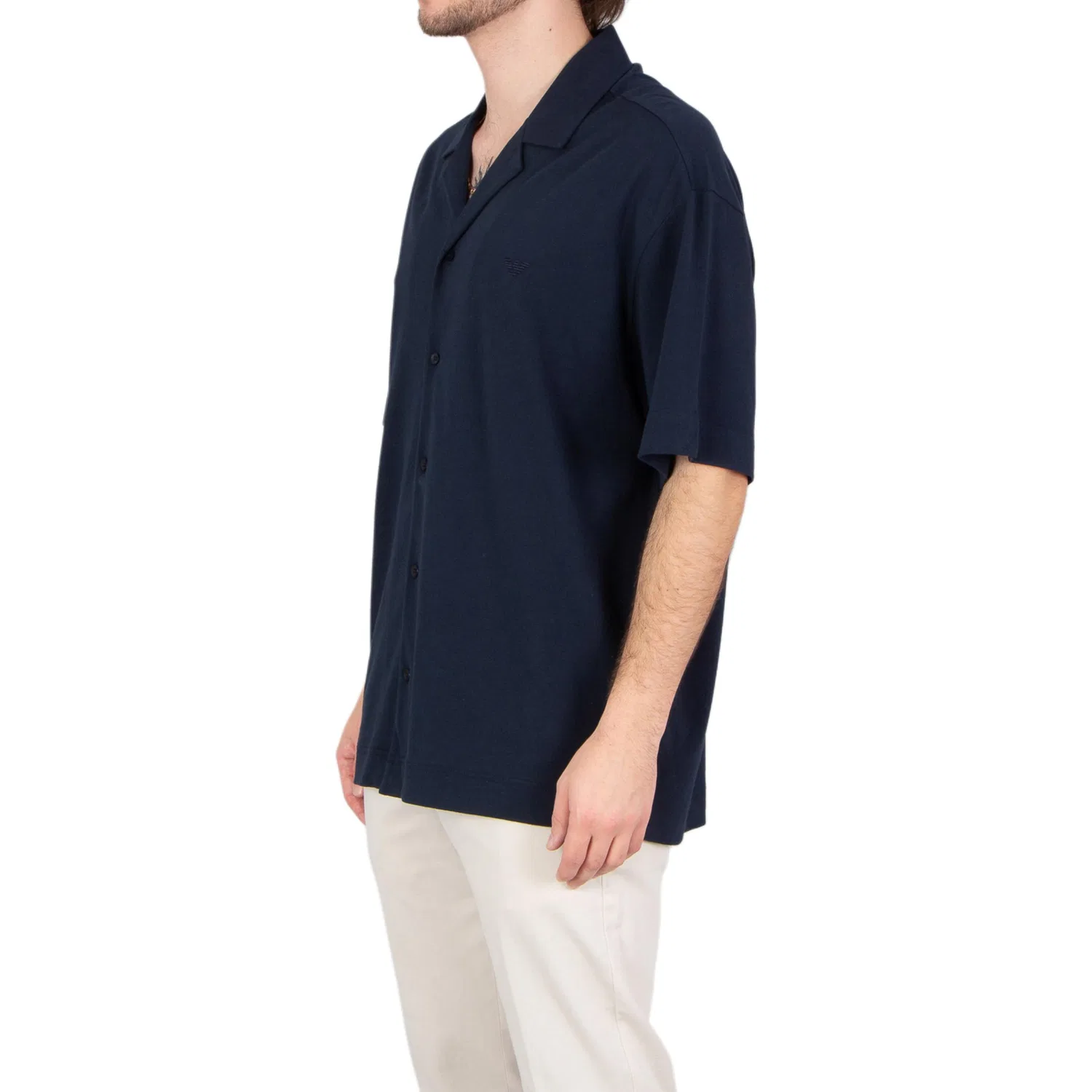 Мужская рубашка с длинным рукавом EMPORIO ARMANI, Marine Blue — фото 4