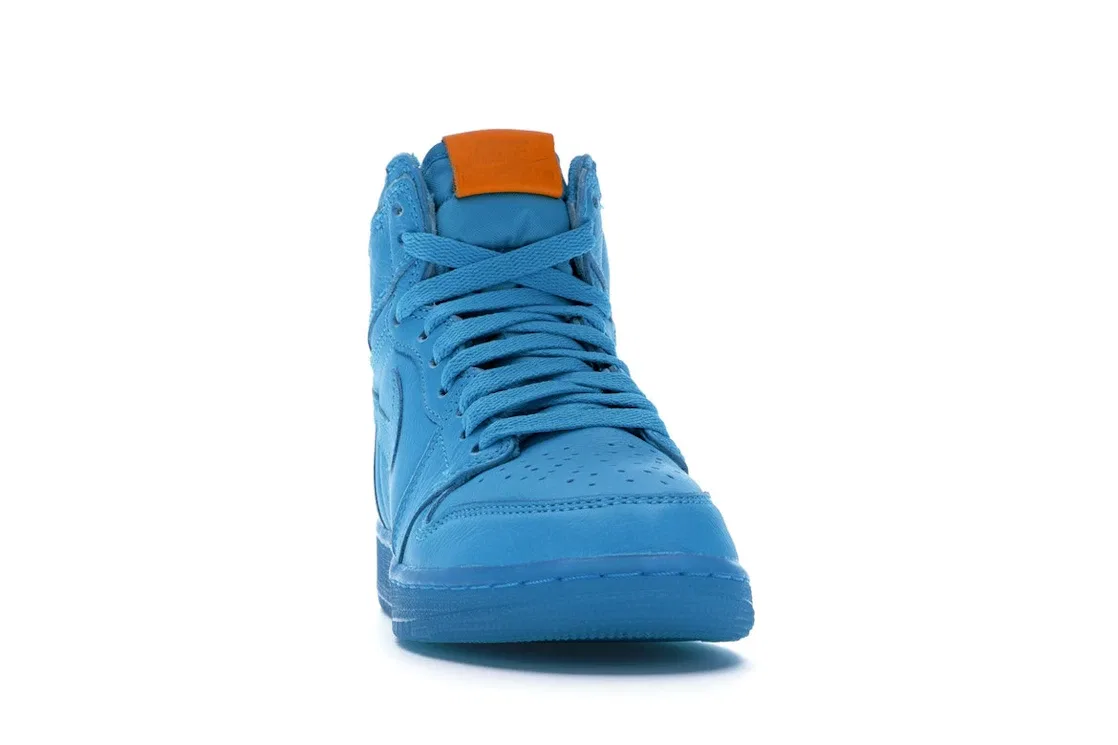 Детские кроссовки Lifestyle с принтом Jordan 1 Retro High Jordan, Blue Lagoon/Blue Lagoon — фото 2