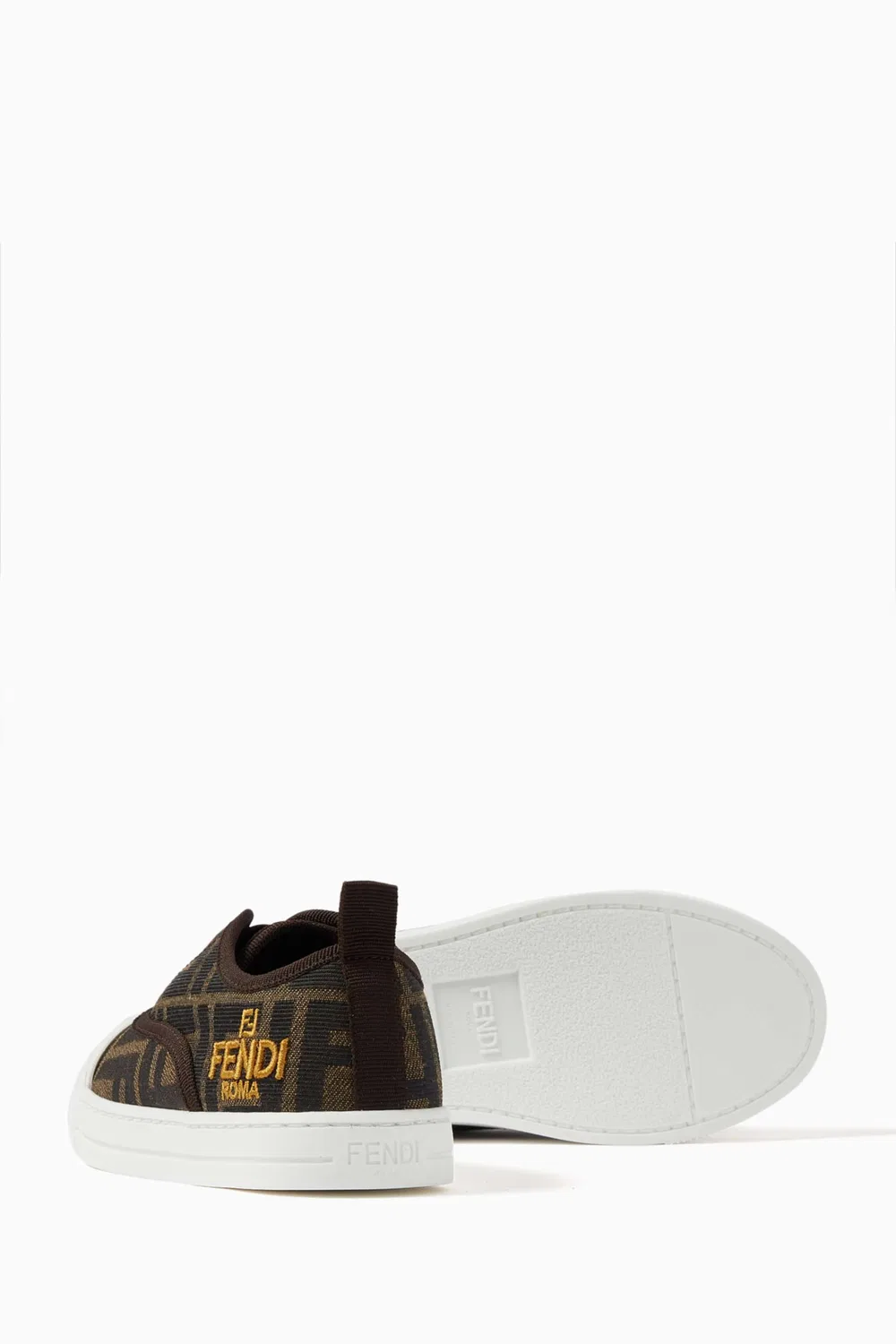 Кроссовки из хлопка FF Monogram Fendi — фото 2