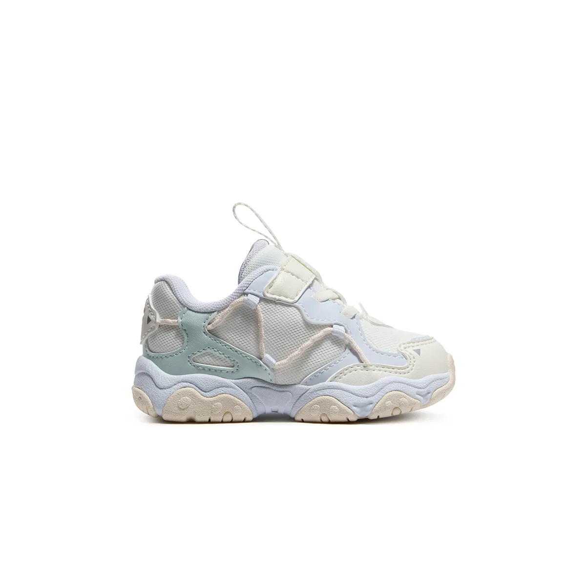 Детские кроссовки для малышей с принтом Heritage FHT FILA KIDS, Snow/Ancient Water Blue — фото 3