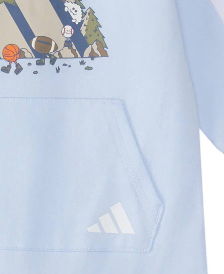 Комбинезон с длинным рукавом 3S Mountain adidas, Light Blue — фото 4