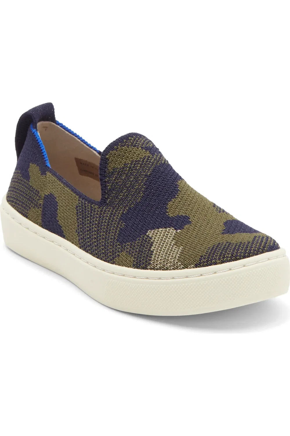 Кроссовки детские slip-on на амортизирующей стельке Rothy's, Spruce Camo