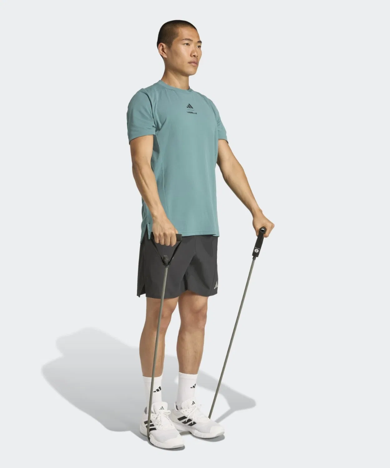 Мужская футболка с принтом Les Mills Adidas, Green — фото 3