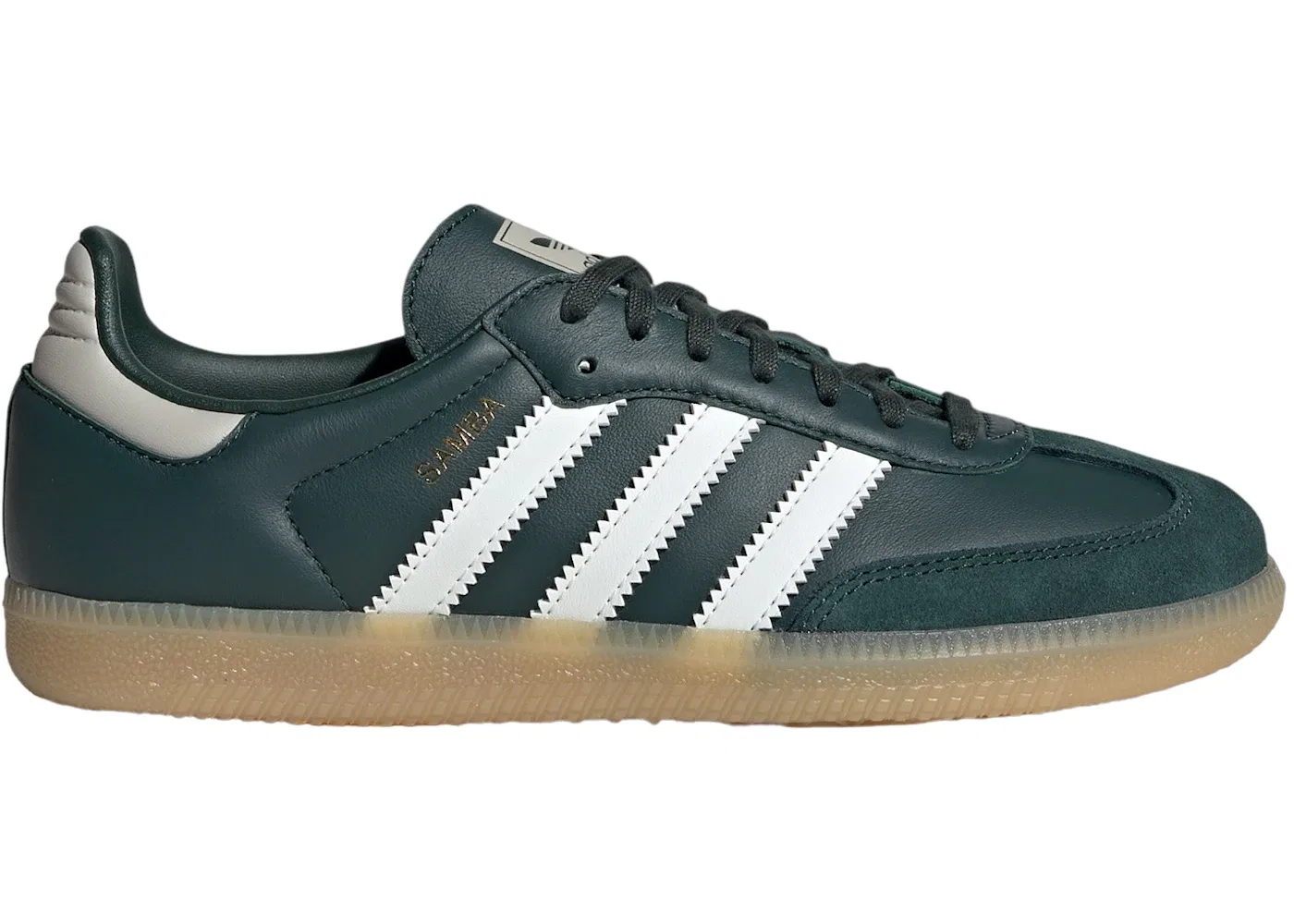 Детские кеды с замшевым верхом Adidas Samba OG, Mineral Green/Off White/Putty Grey