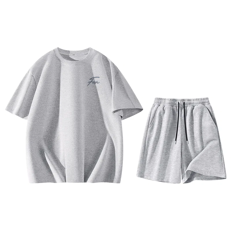 Детский комплект спортивной одежды с логотипом MINISO, Heather Gray