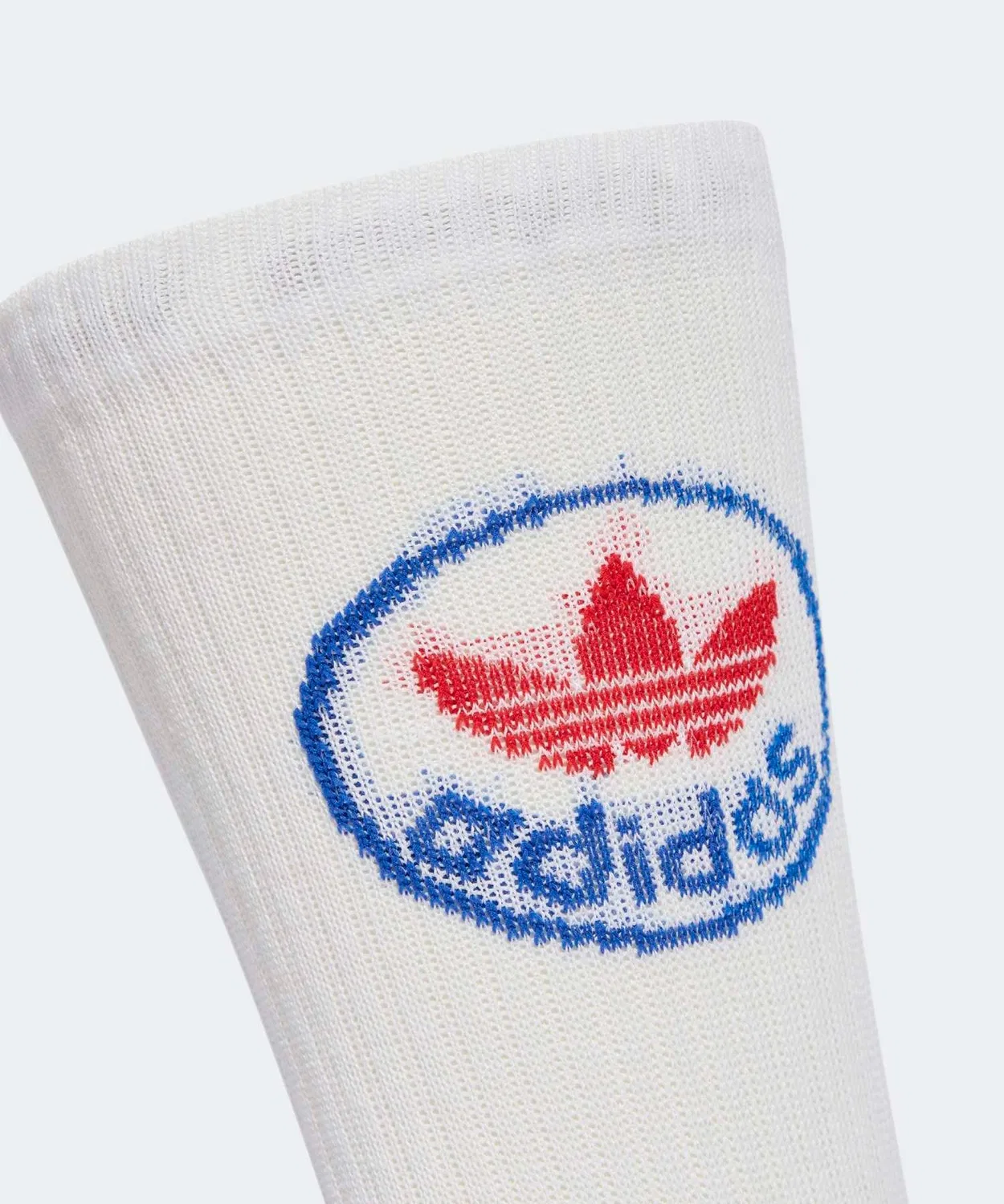 Носки с принтом, комплект из 3 пар, Trefoil Crew Socks Adidas, White — фото 4