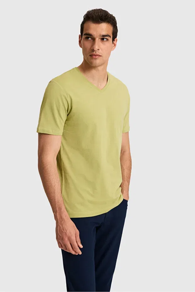 Мужская футболка с V-образным вырезом U.S. Polo Assn., Cagla — фото 3