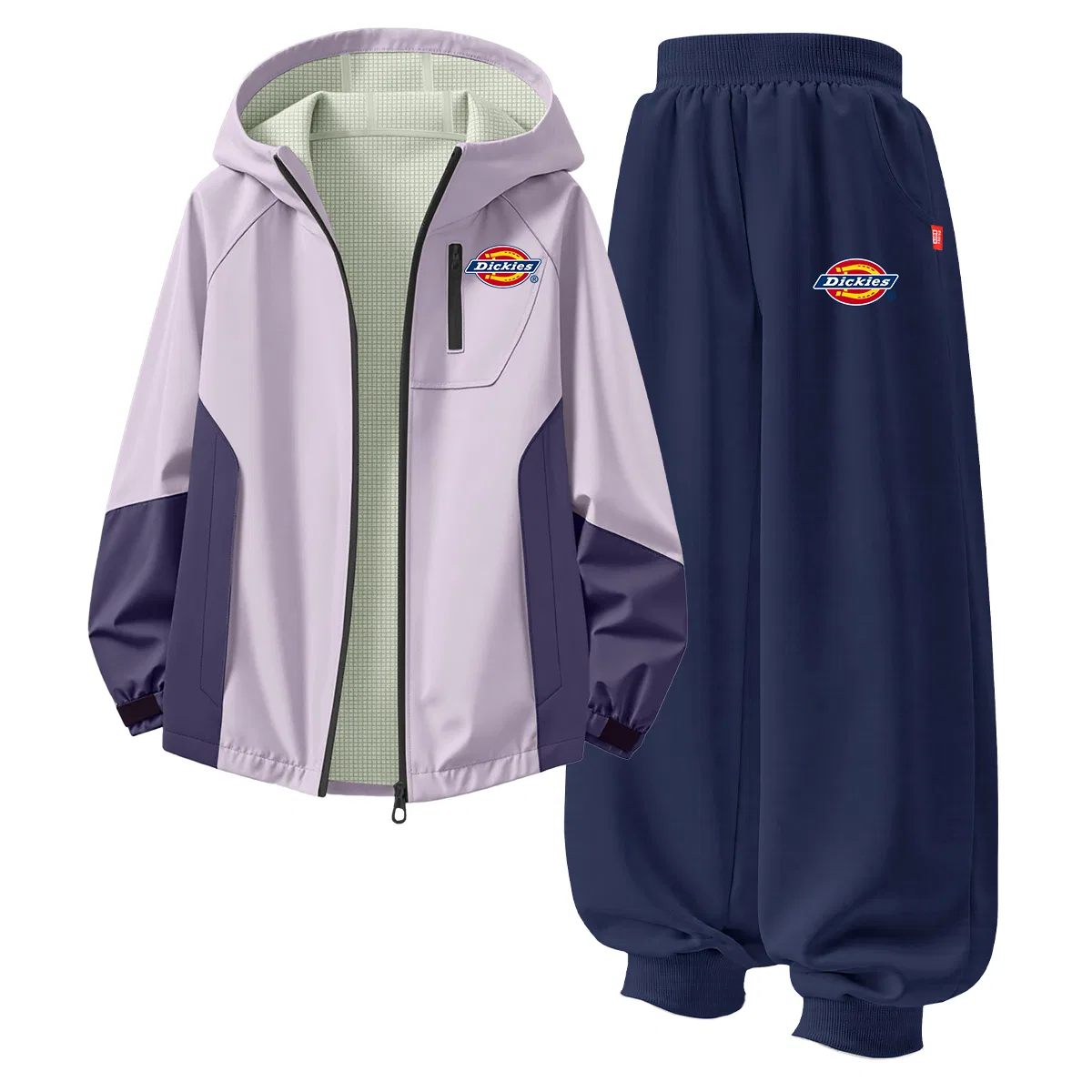 Детский спортивный костюм с капюшоном Dickies, Silicone Standard K Purple/Standard Thick K Navy Blue
