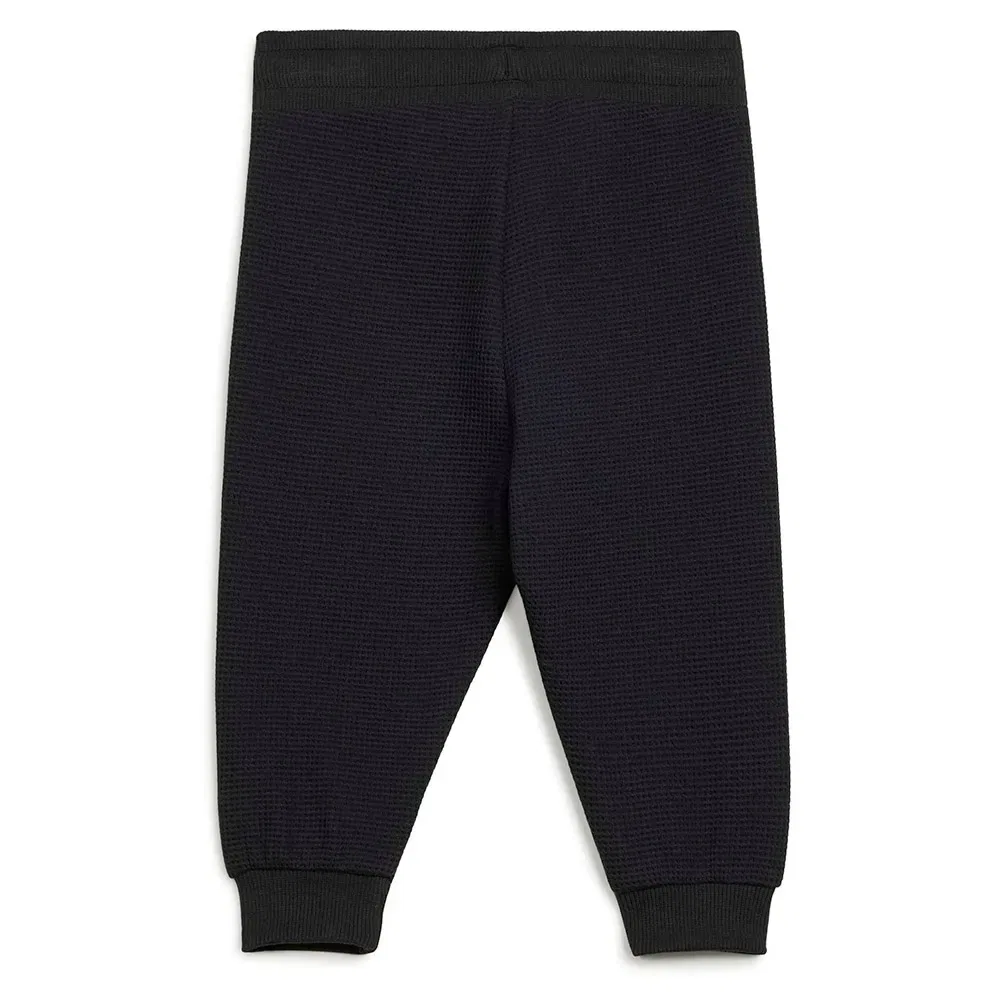 Детский комплект из футера с вафельной текстурой Loose Waffle Sweat Jogger Set Adidas Originals, Black — фото 4