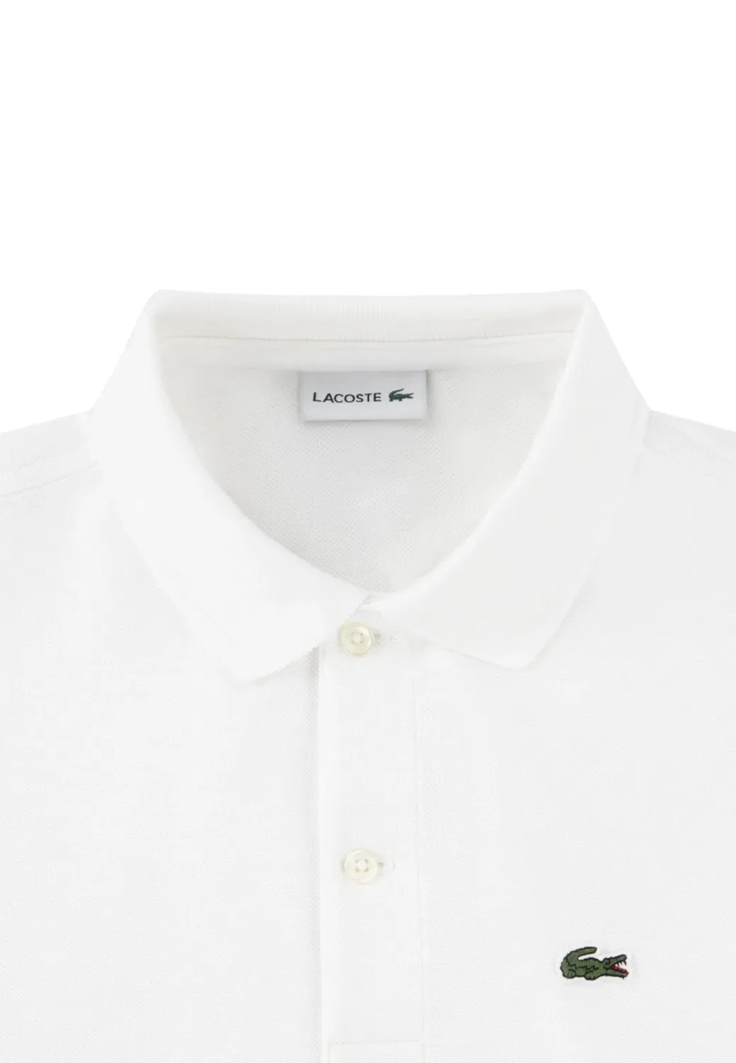 Поло детское Lacoste, белый — фото 3