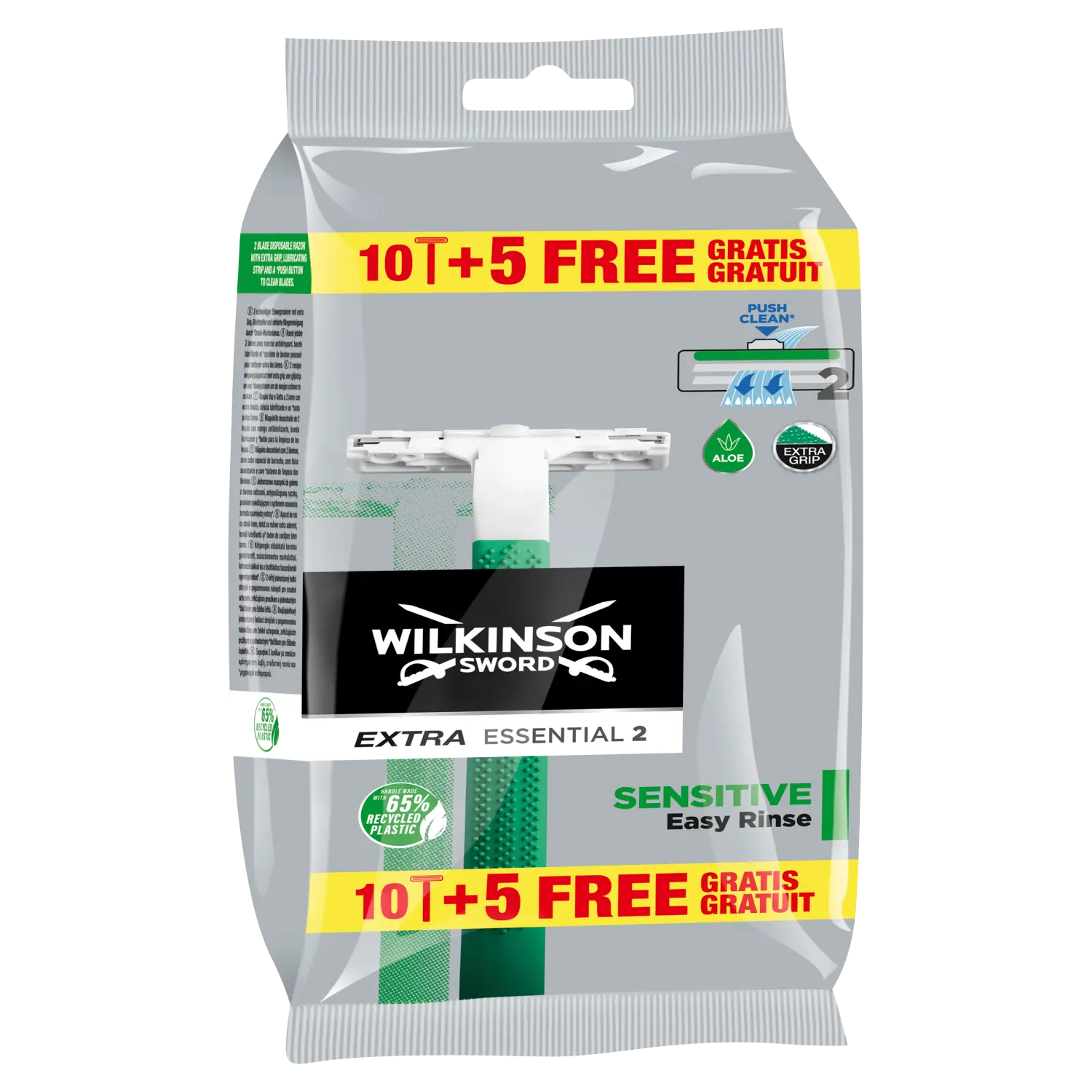 

Wilkinson Sword Extra2 Sensitive одноразовые бритвы для мужчин, 15 шт.
