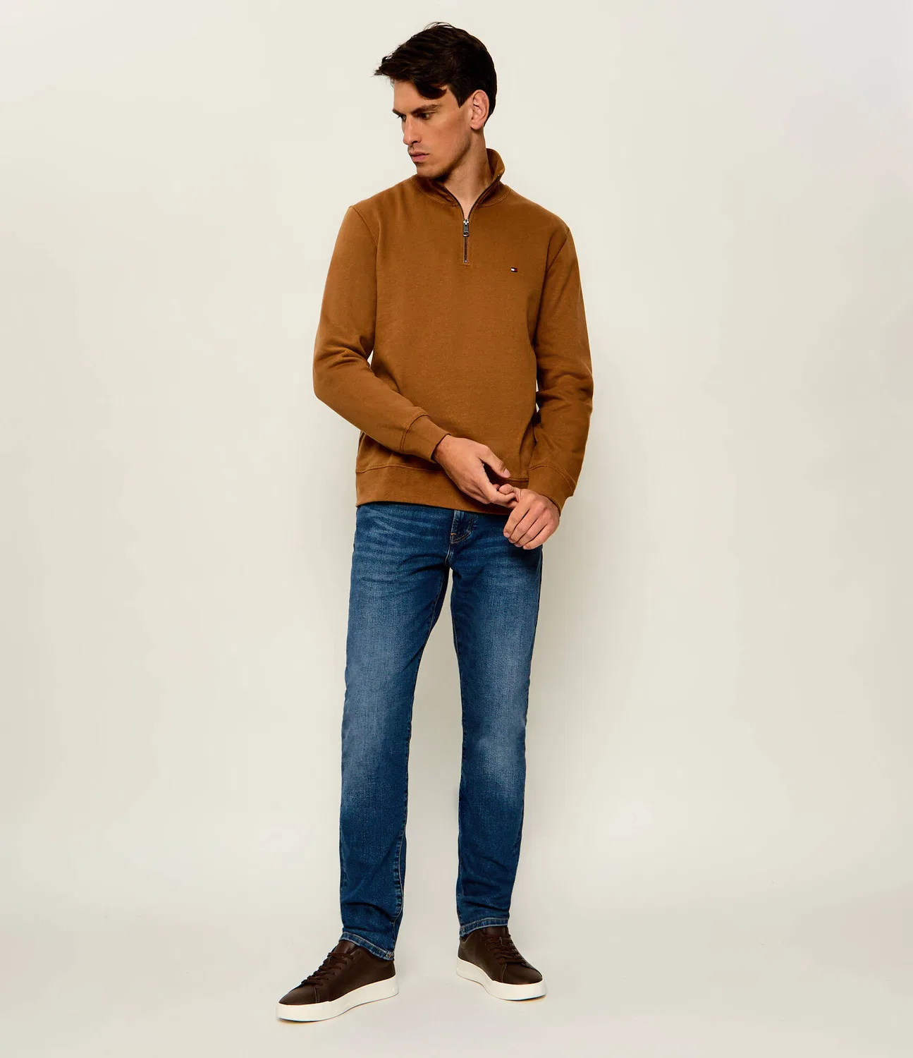 Худи с молнией Essential Tommy Hilfiger, Cammello — фото 2
