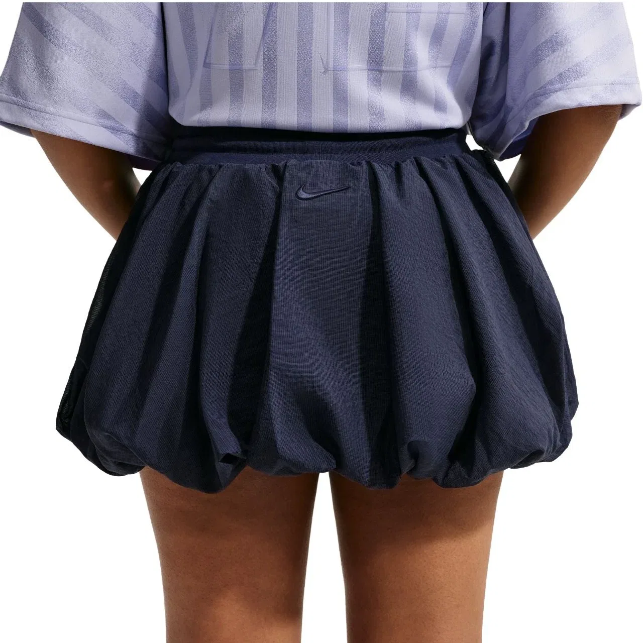 Женская юбка-шорты Nike Runway Lightweight Skirt Blackened Blue, синий — фото 2