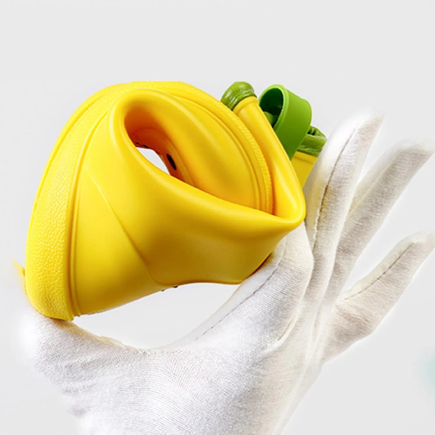 Детские дождевые сапоги для девочек с принтом Waterproof Shoes for Kids, Yellow — фото 2