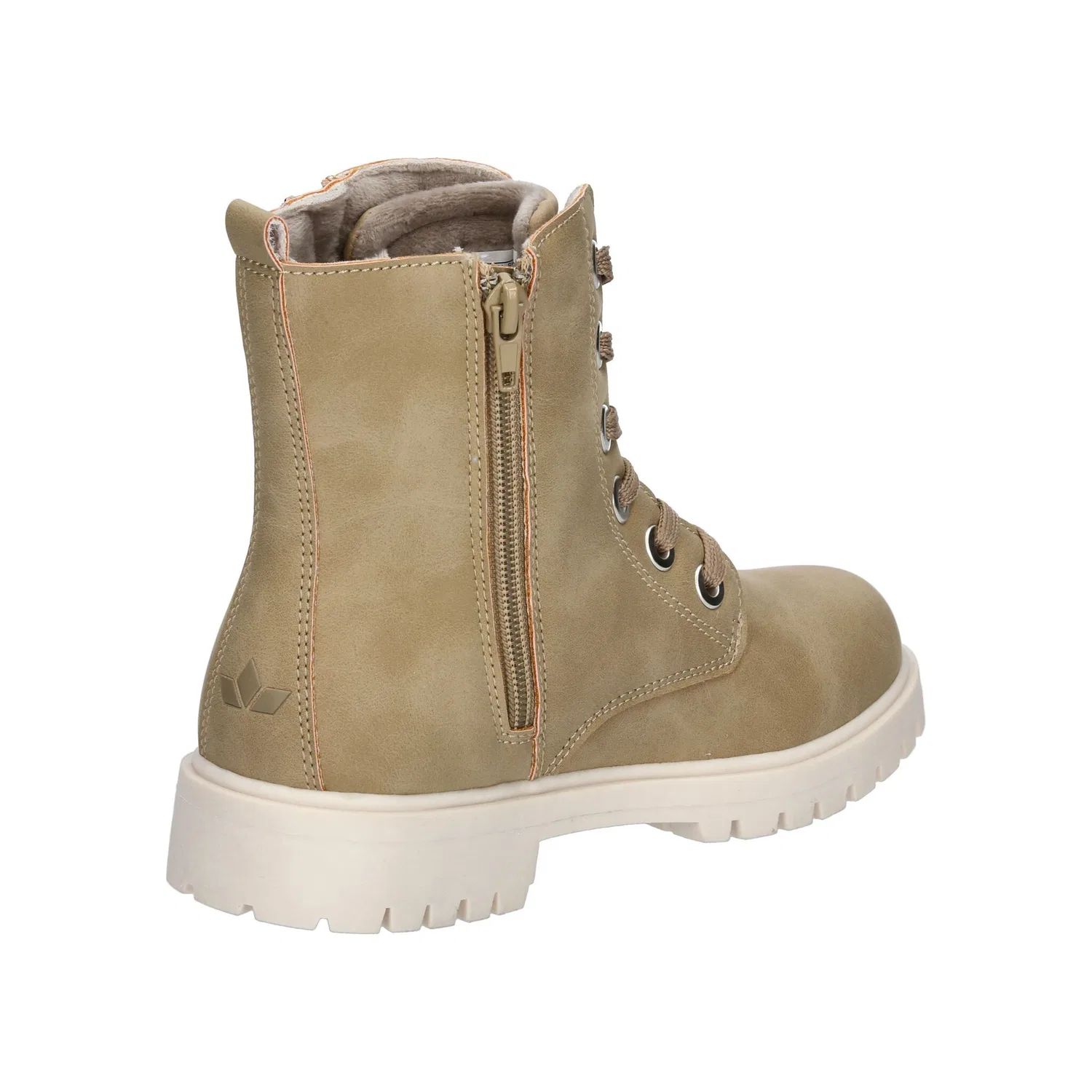 Детские ботинки на шнуровке и молнии Trendstiefel Eve Lico, Brown — фото 4