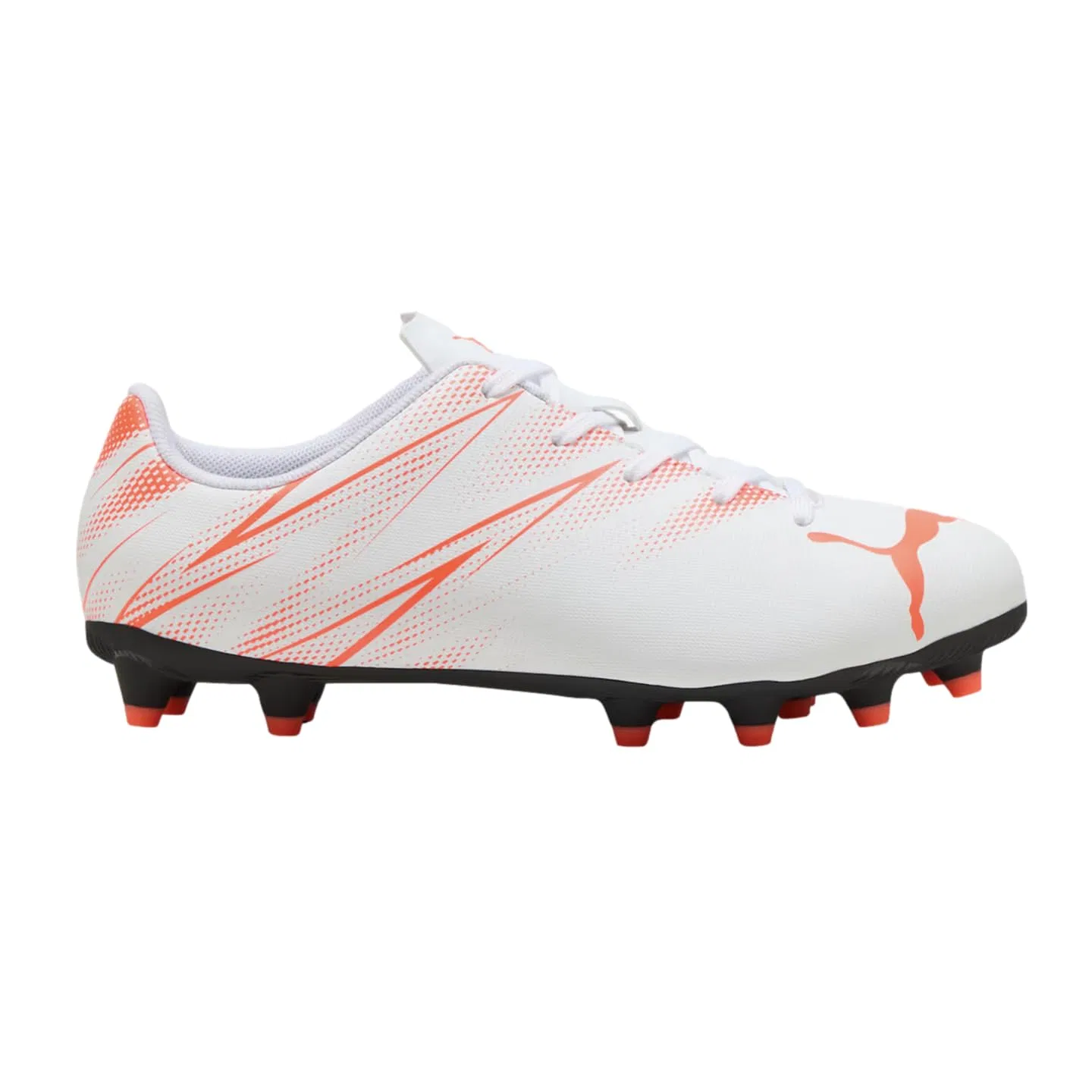 Детские футбольные бутсы для мальчиков с шипами Attacanto PUMA PUMA White Red Incandescent