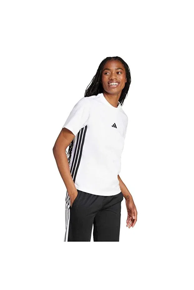 Женская футболка спортивная с коротким рукавом Adidas, White/Black — фото 3
