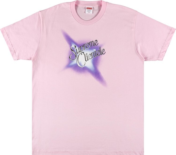 

Футболка Supreme Clientele Tee 'Light Pink', розовый