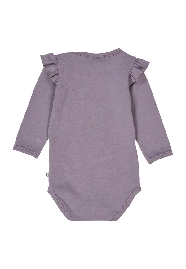 Боди с длинным рукавом Body Musli By Green Cotton, Lilac Fog, сиреневый — фото 2