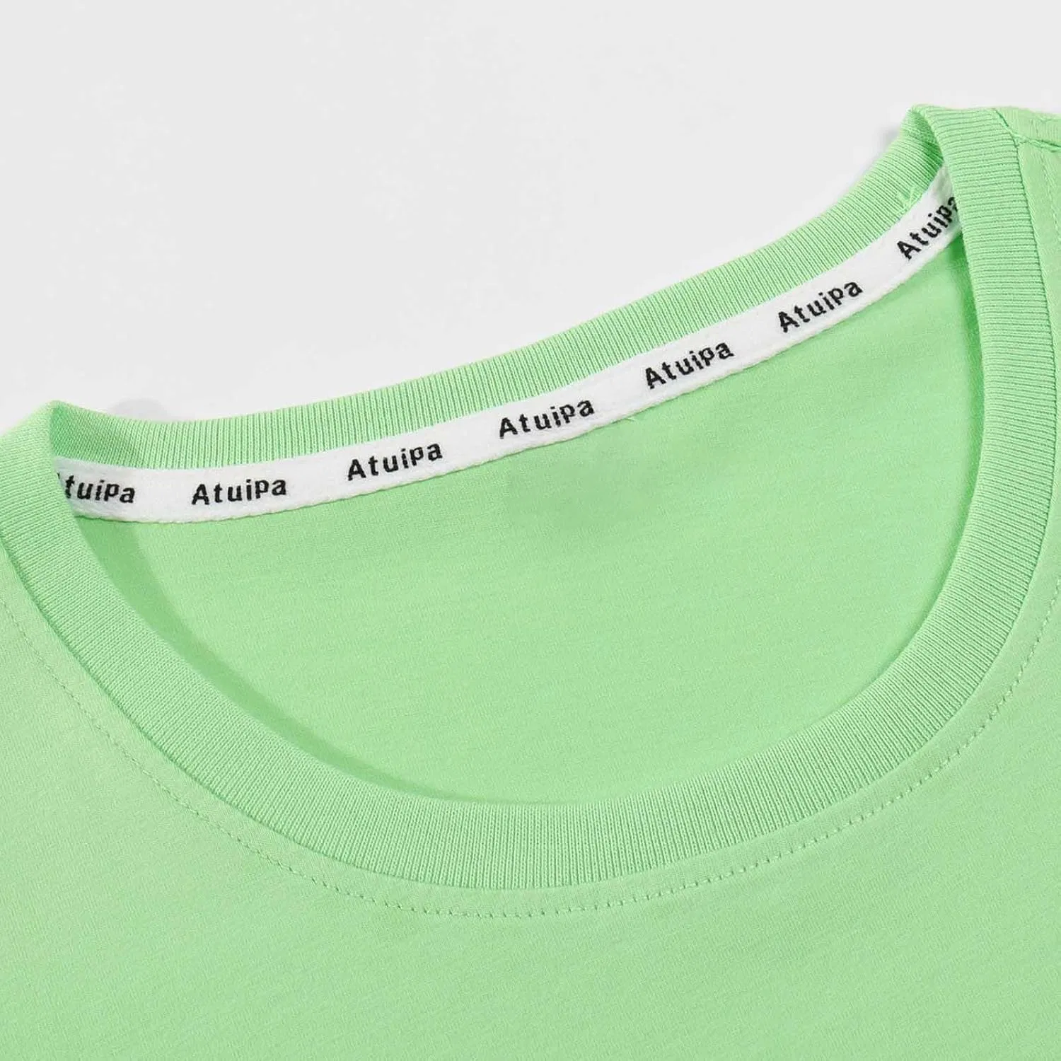 Мужская футболка classic crewneck short sleeve casual Summer Tee, Green — фото 3