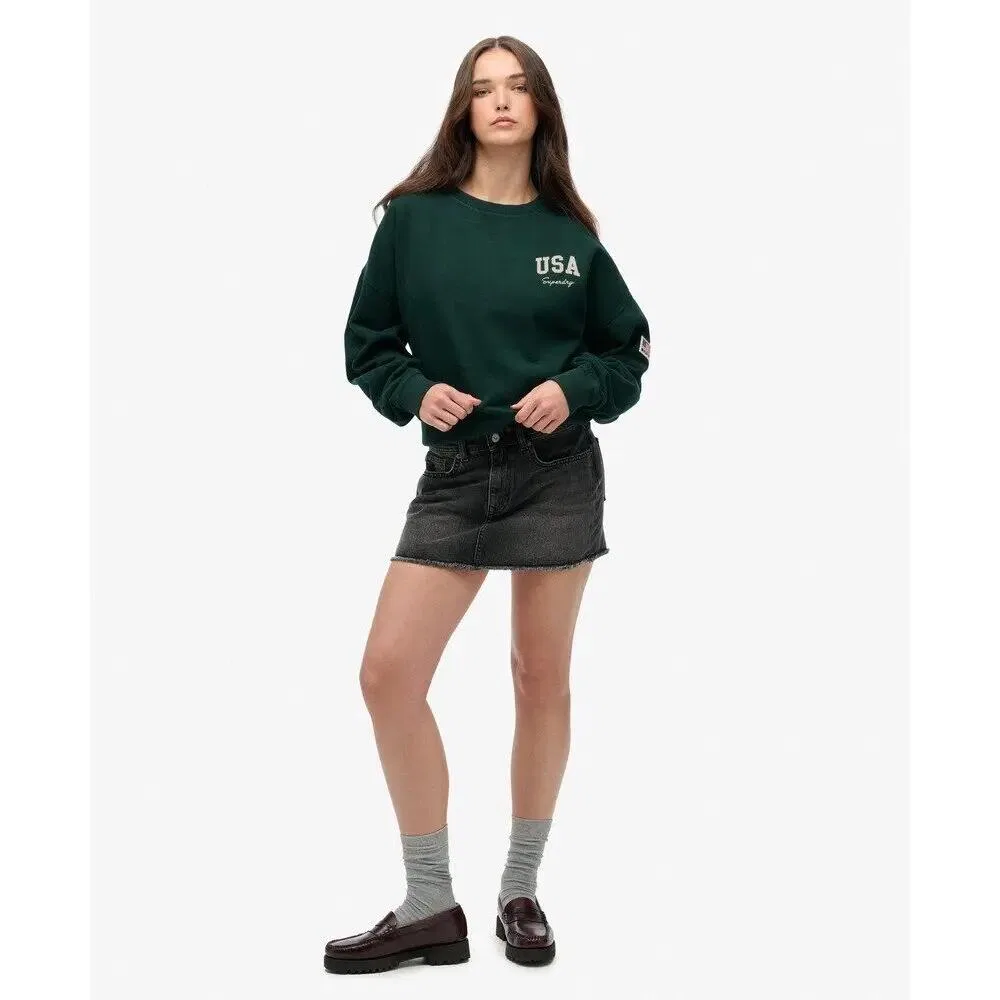 Женский свитшот Athletic Essentials Superdry, Grun — фото 2
