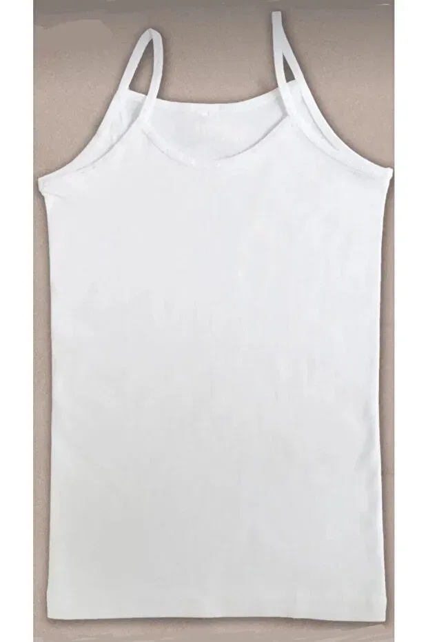 Детское хлопковое белье для девочек Combed cotton rib girls quality undershirt Mostess, White — фото 2