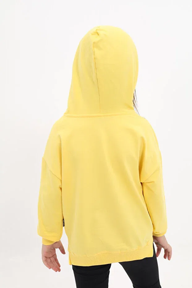 Детские свитшот для девочек с вышивкой Toontoy, Dark Yellow — фото 4