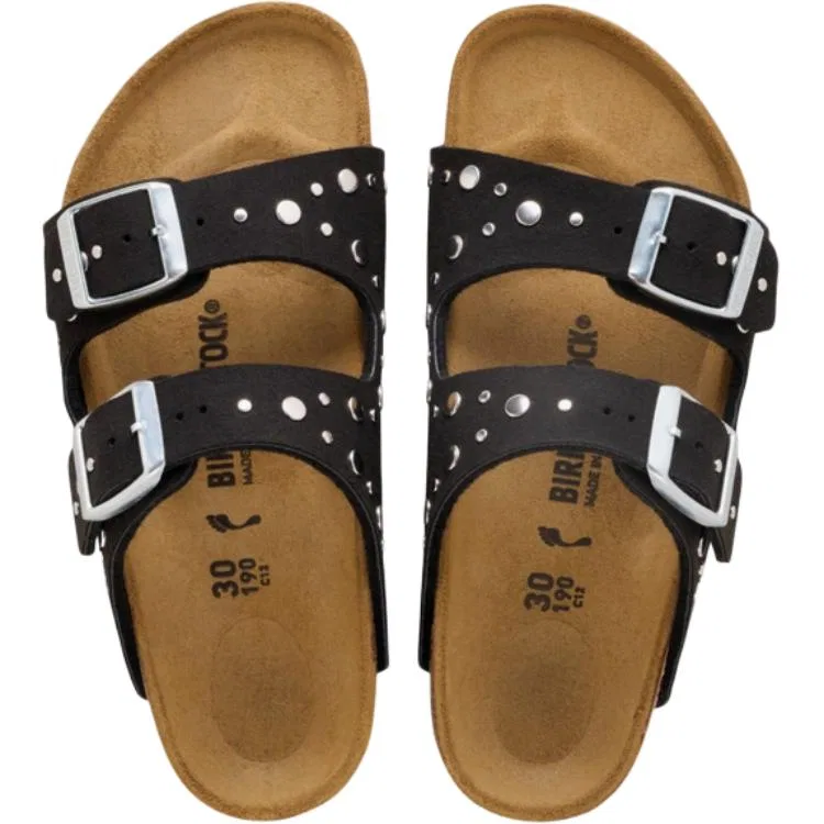 Детские сандалии с поддержкой и дышащим верхом Birkenstock Arizona, черный — фото 4