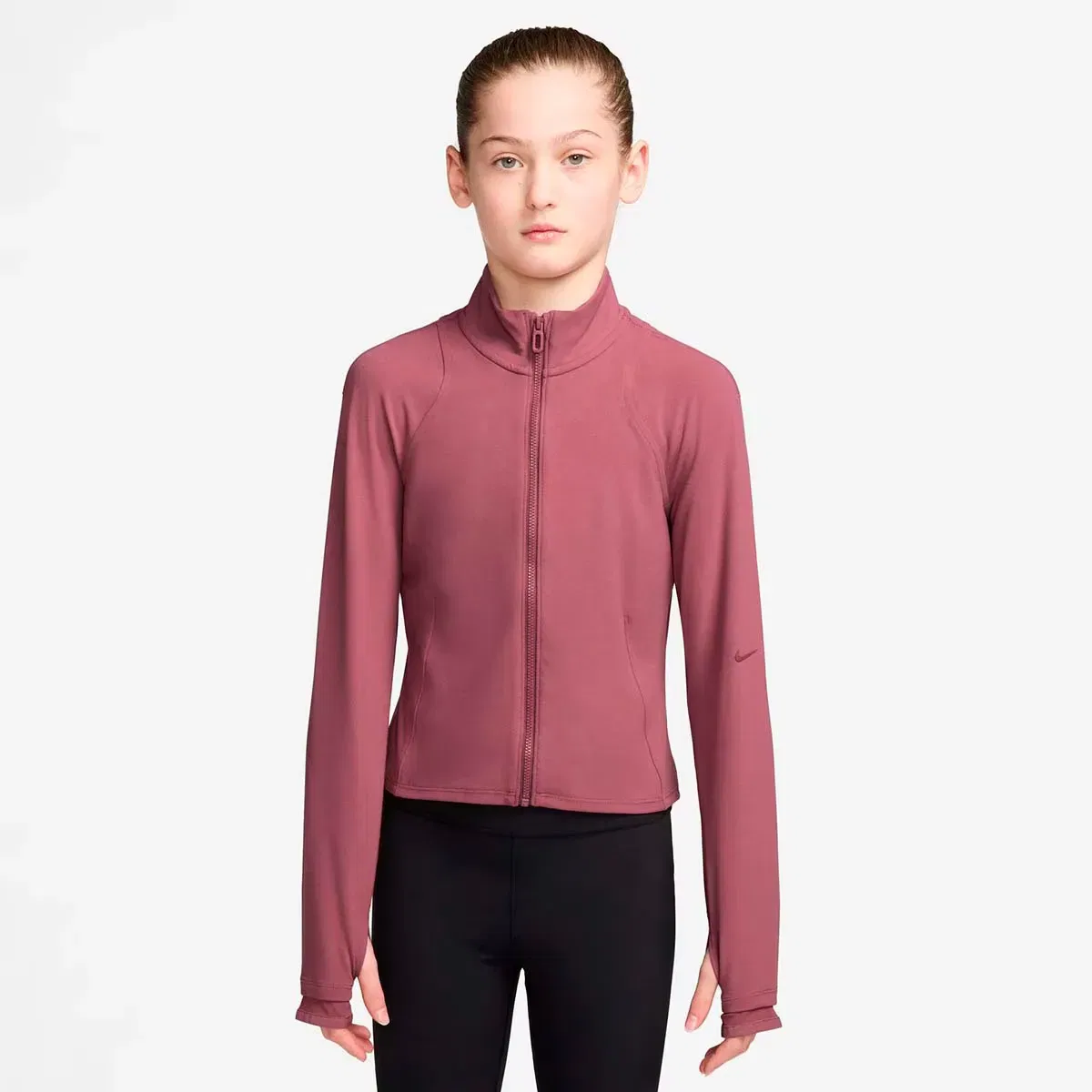 Детское худи с принтом Nike MAVN DF Fitted Fz LS Top Nike, Красный