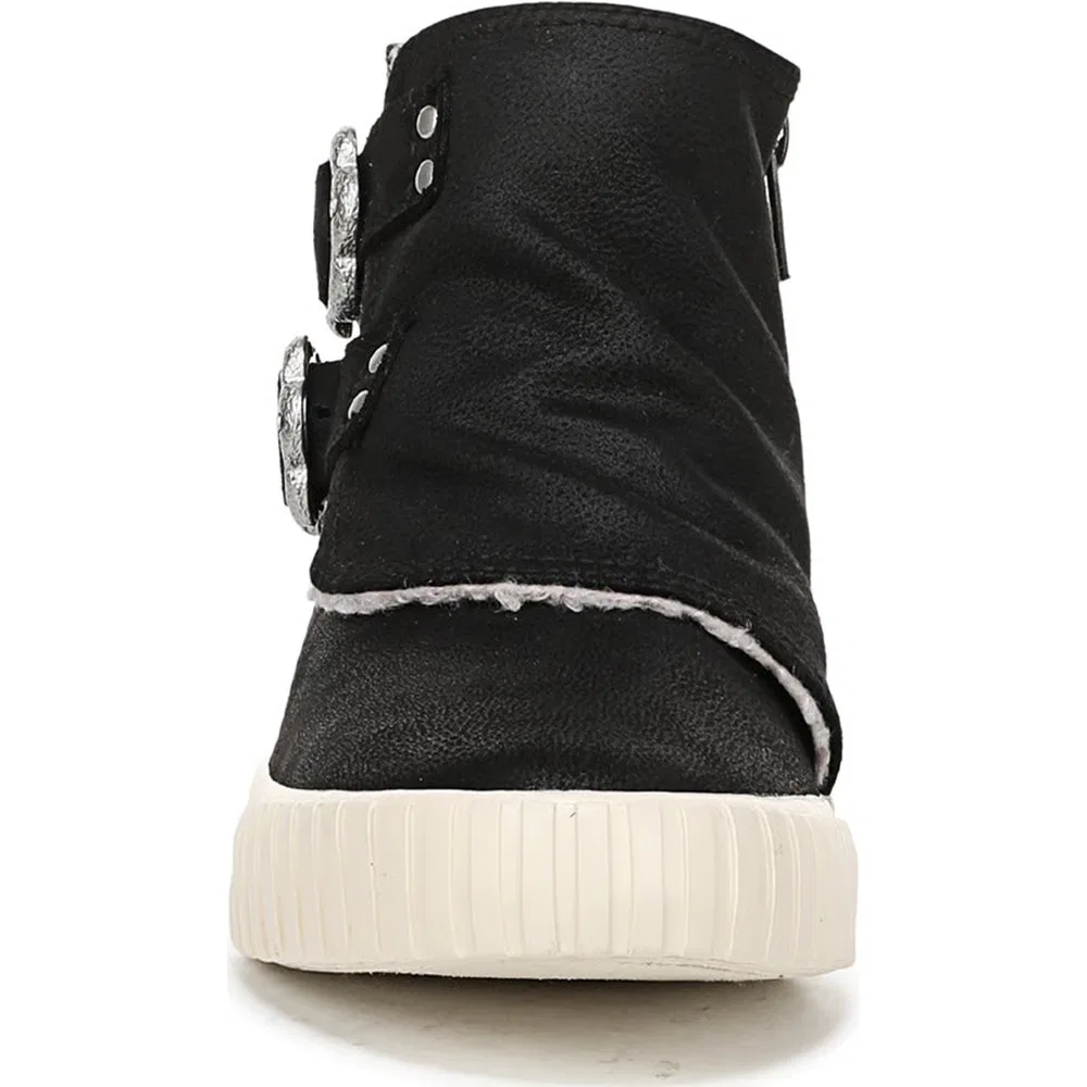 Детские высокие кроссовки Whisker-K Blowfish Malibu, Black Faux Leather — фото 3