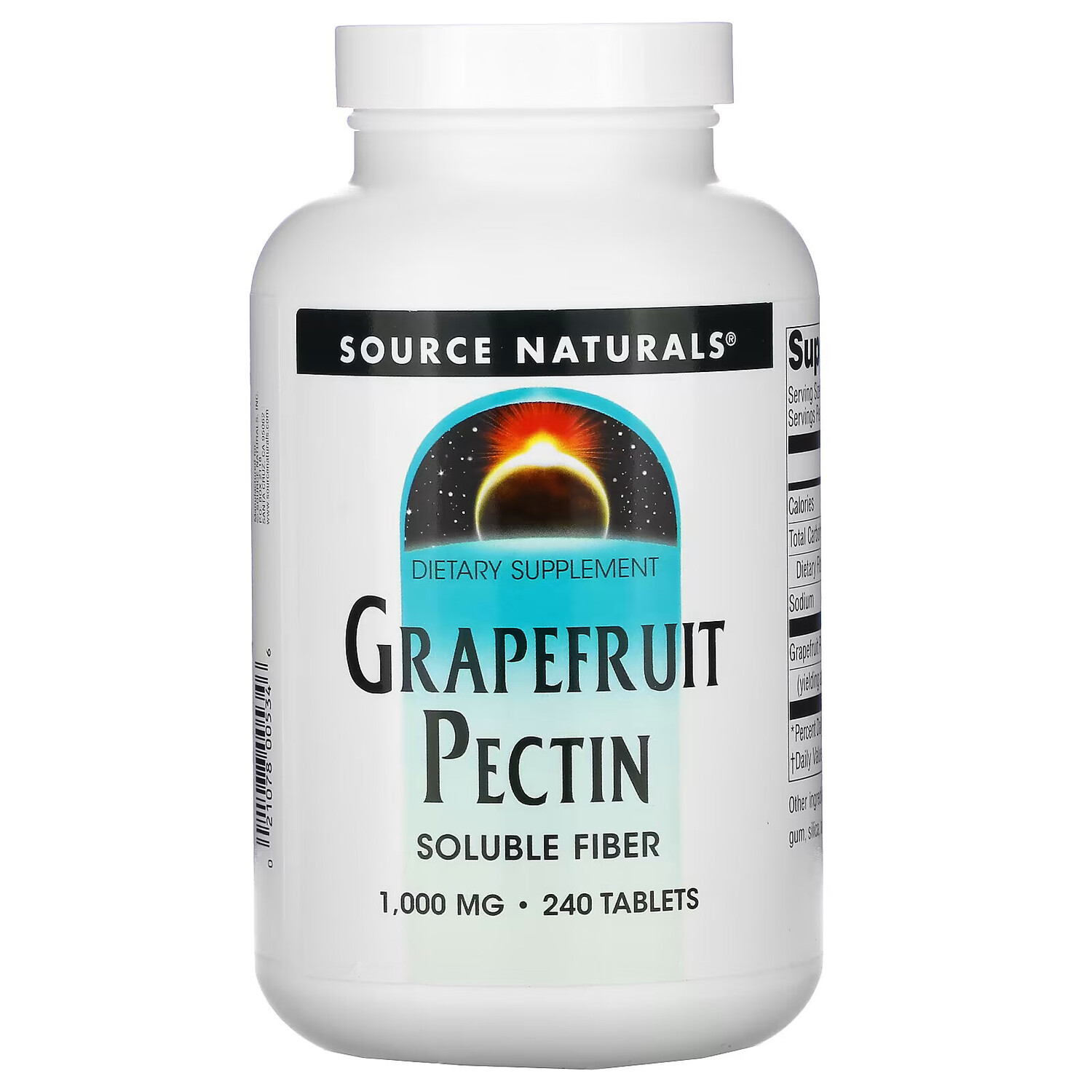 

Source Naturals, грейпфрутовый пектин, 1000 мг, 240 таблеток