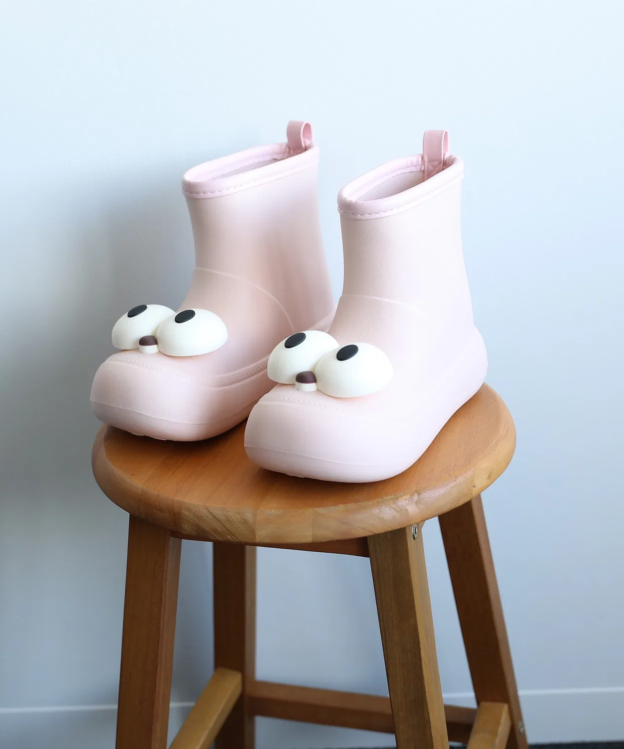 Детские резиновые сапоги с крупными глазами shoes365, Pink