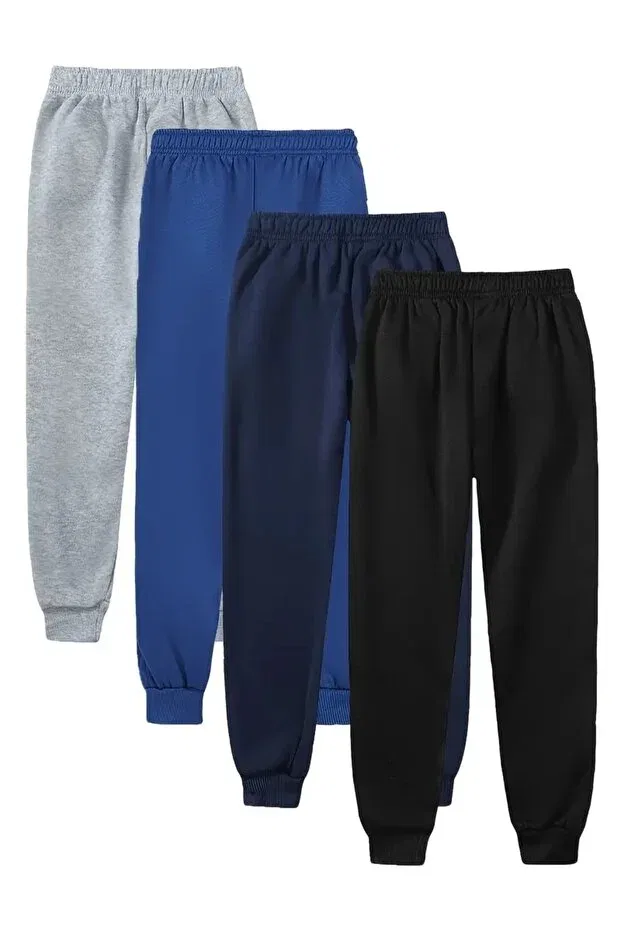 Детские спортивные штаны для мальчиков с принтом Daxis Sportwear Company, Gray-White-Blue-Navy-Black — фото 2
