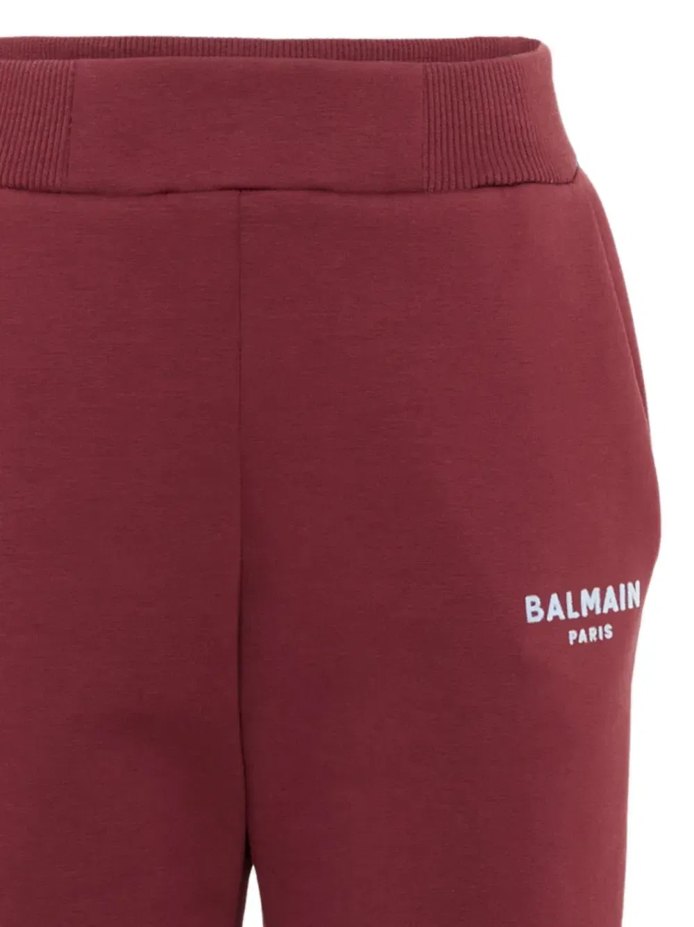 Брюки спортивные с логотипом Balmain Kids, красный — фото 4