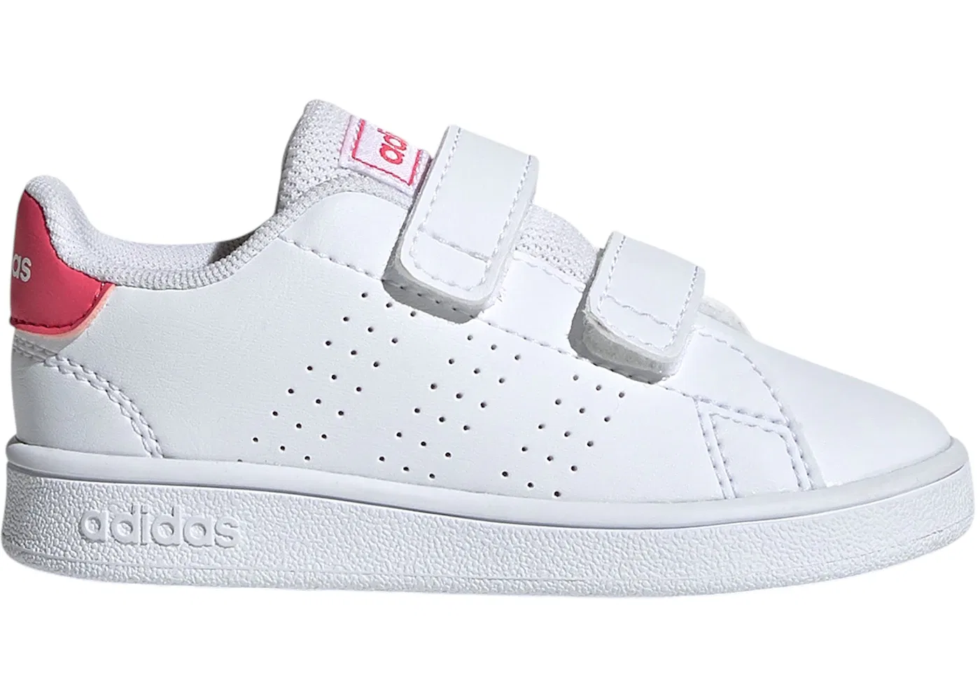 Детские кроссовки Lifestyle Adidas Advantage, Cloud White/Real Pink/Cloud White